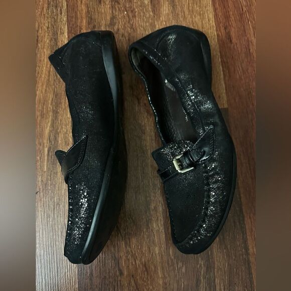 AGL Black Loafers with Buckle Detail - Picture 7 of 12